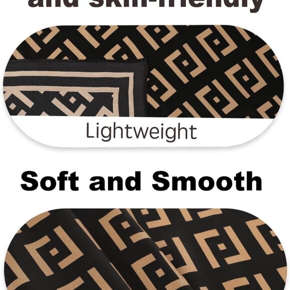 100% Pure Mulberry Silk Scarf Fashion Hair for Women Scarf Lightweight Square Ne - Picture 8 of 8